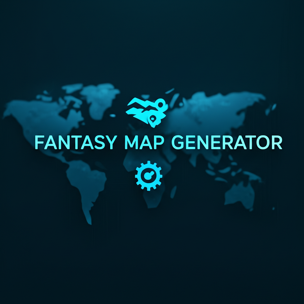 An example map generated by a Fantasy Map Generator