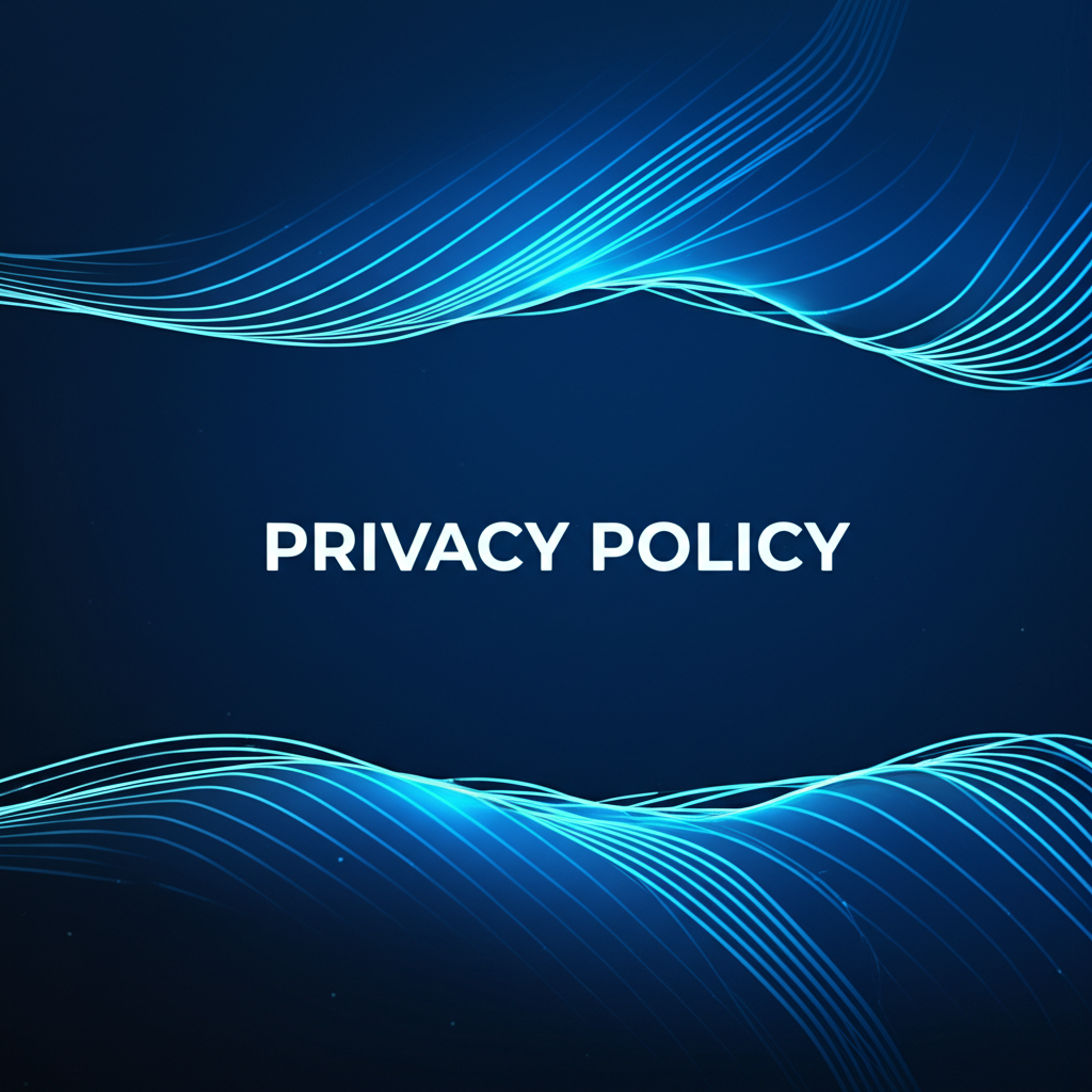Privacy Policy illustration with a lock icon and digital globe
