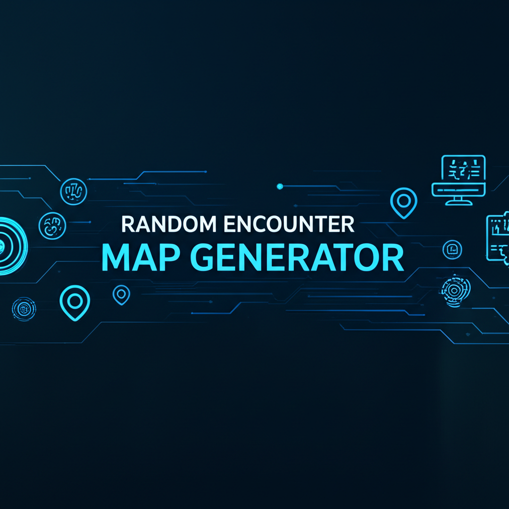 Generated Random Encounter Map for Fantasy RPGs
